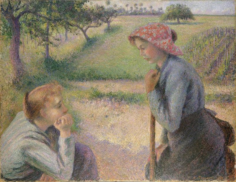 De unge bøndene - Camille Pissarro