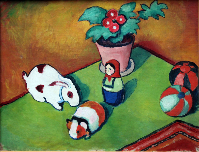 De små Walter-lekene - August Macke