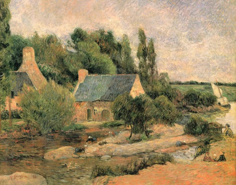 Vaskekvinnene i Pont-Aven - Paul Gauguin
