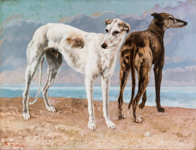 Grev de Choiseuls gravhunder - Gustave Courbet