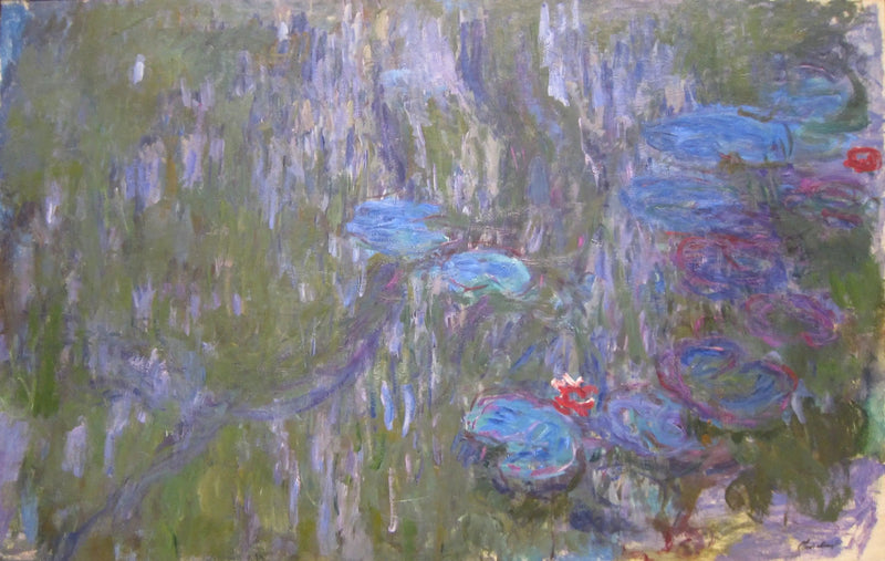Vannliljer, refleksjonene av piletrær - Claude Monet