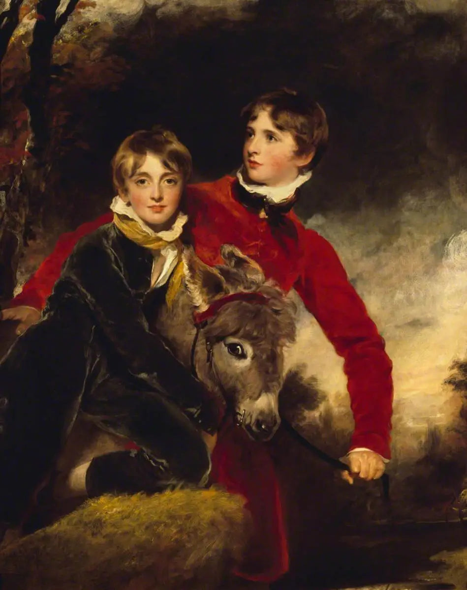 Les maîtres Pattisson : William Henry Ebenezer Pattisson (1801-1832) et Jacob Howell Pattisson (1803-1874) - Thomas Lawrence image 1 copie peinte à la main à l’huile