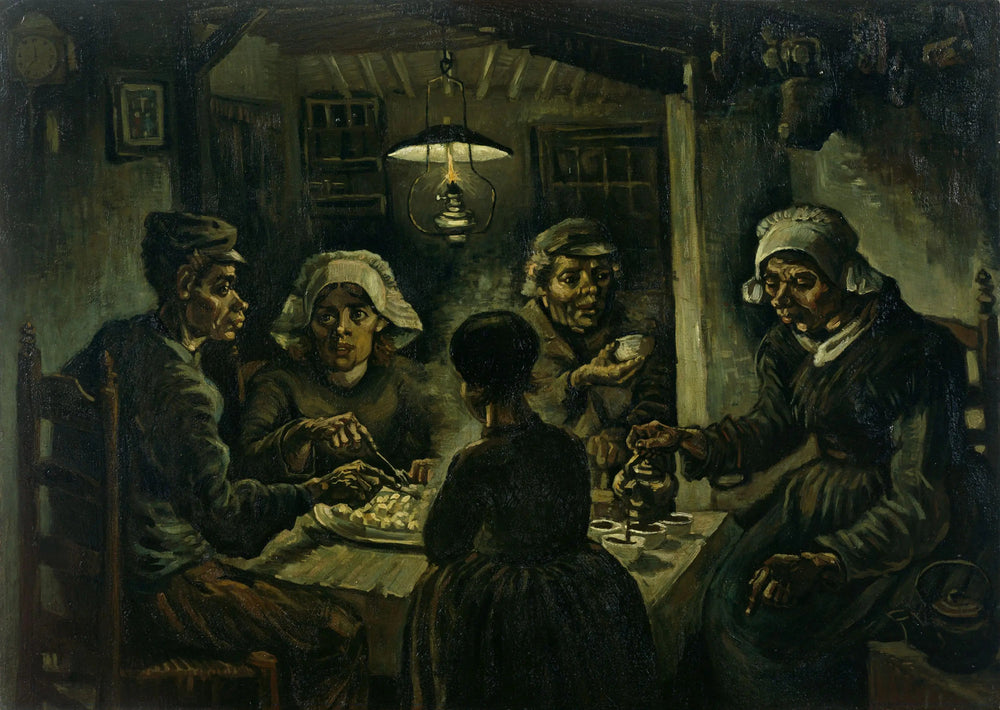 Les Mangeurs de pommes de terre - Vincent van Gogh image 1 tableau peint à l’huile sur toile