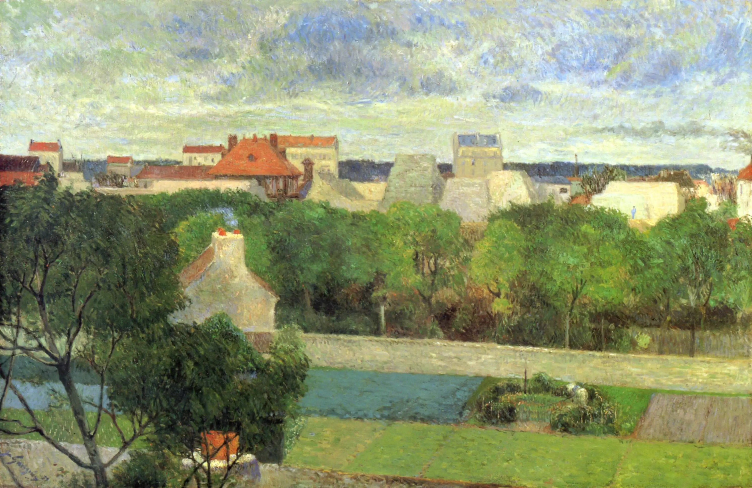 Reproduction du tableau « Les Maraîchers de Vaugirard - Paul Gauguin » par Alpha Reproduction en peinture à l’huile