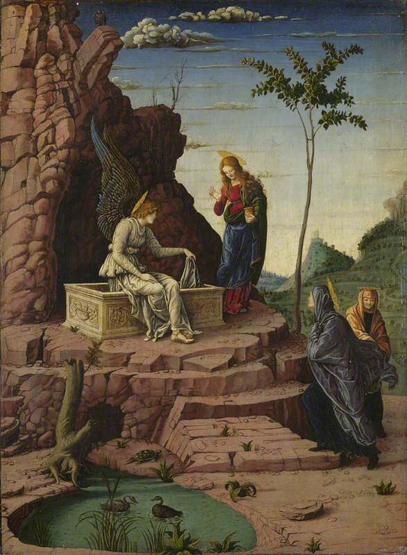 Mariaene ved Gravplassen - Andrea Mantegna