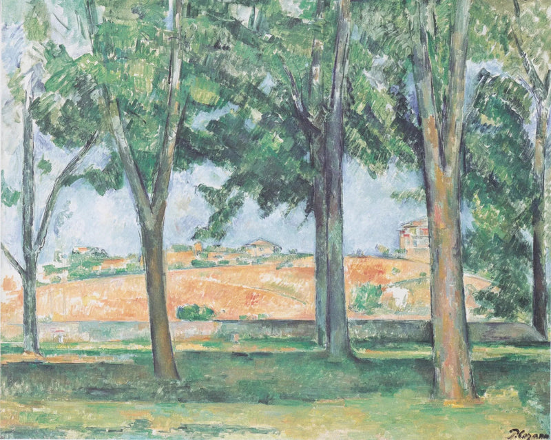 Kastanjetrærne ved Jas de Bouffan - Paul Cézanne