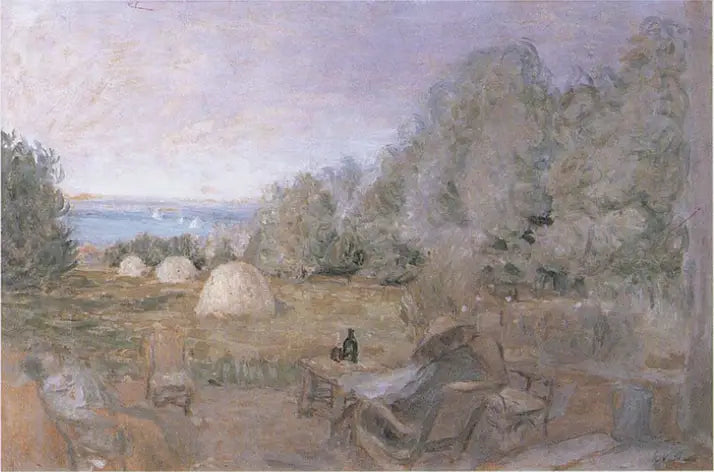 Meuler i hagen til Stjerneskogen i Criqueboeuf - Édouard Vuillard