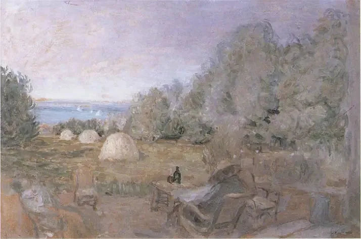 Meuler i hagen til Stjerneskogen i Criqueboeuf - Édouard Vuillard