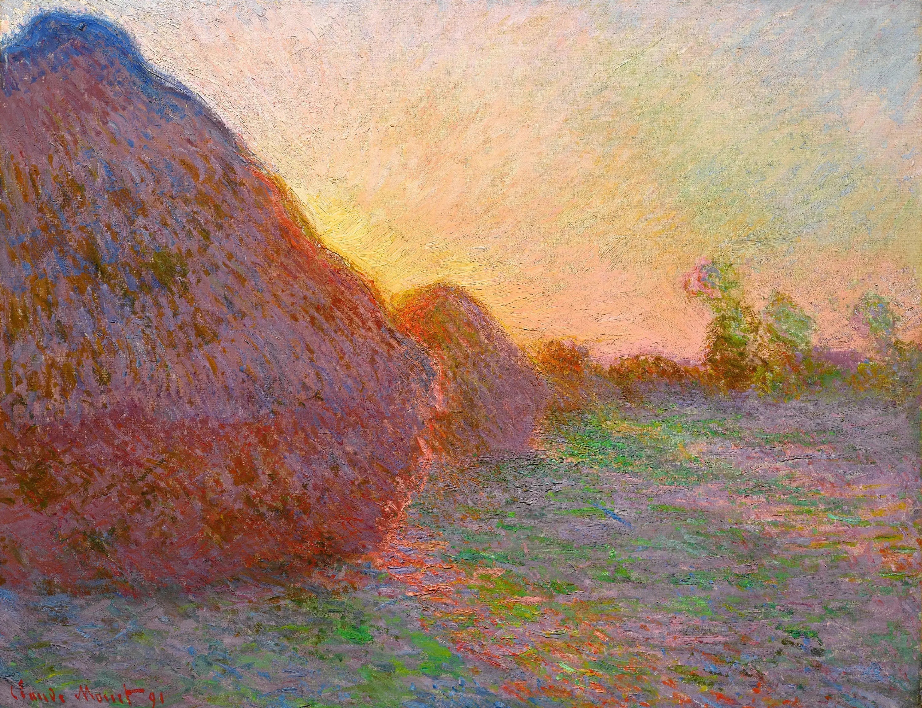 Les meules - Claude Monet image 1 reproduction artisanale de tableau