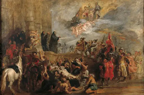 Miraklene til saint Benoît - Eugène Delacroix