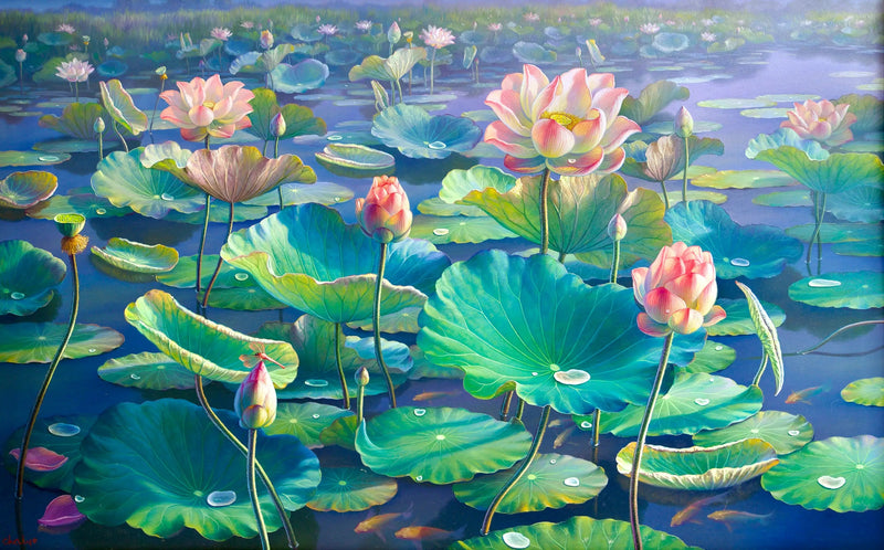 Vannliljene II | 160 x 100 cm