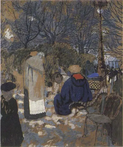 Ammende i Batignolles-plassen - Édouard Vuillard