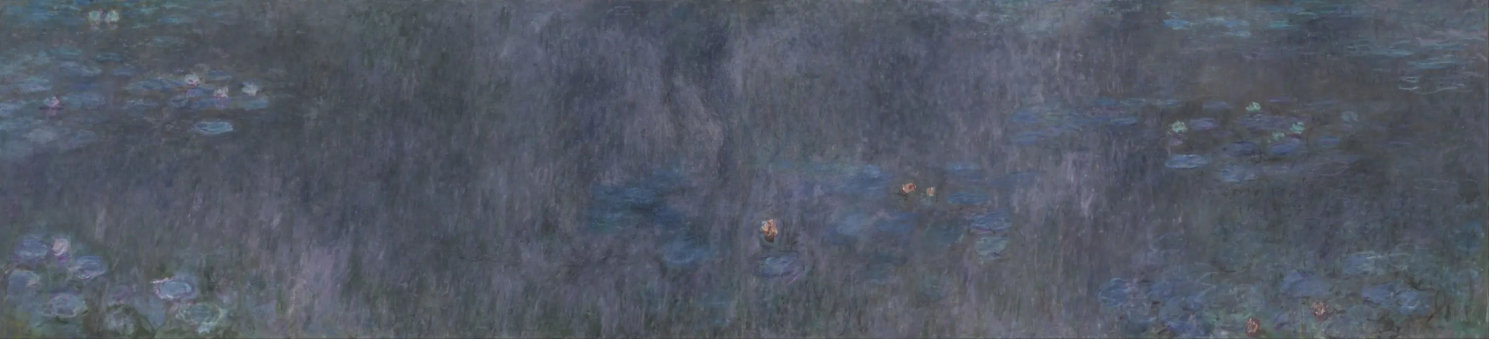 Les Nymphéas : Reflets d'arbres - Claude Monet image 1 reproduction artisanale de tableau
