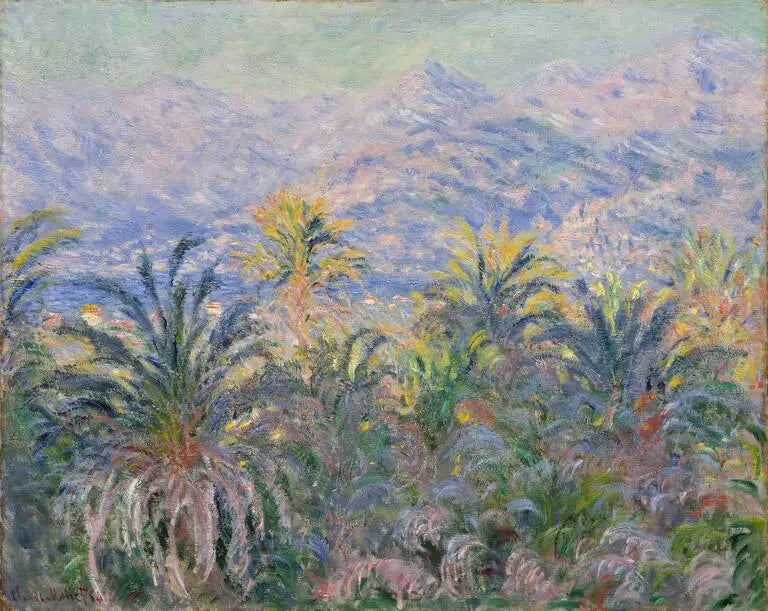 Palmetrærne i Bordighera - Claude Monet