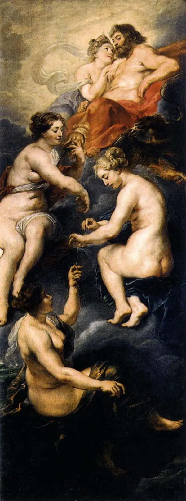 Les Parcs som følger skjebnen til Marie de Médicis - Peter Paul Rubens