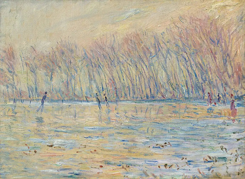 Skøytegåerne i Giverny - Claude Monet