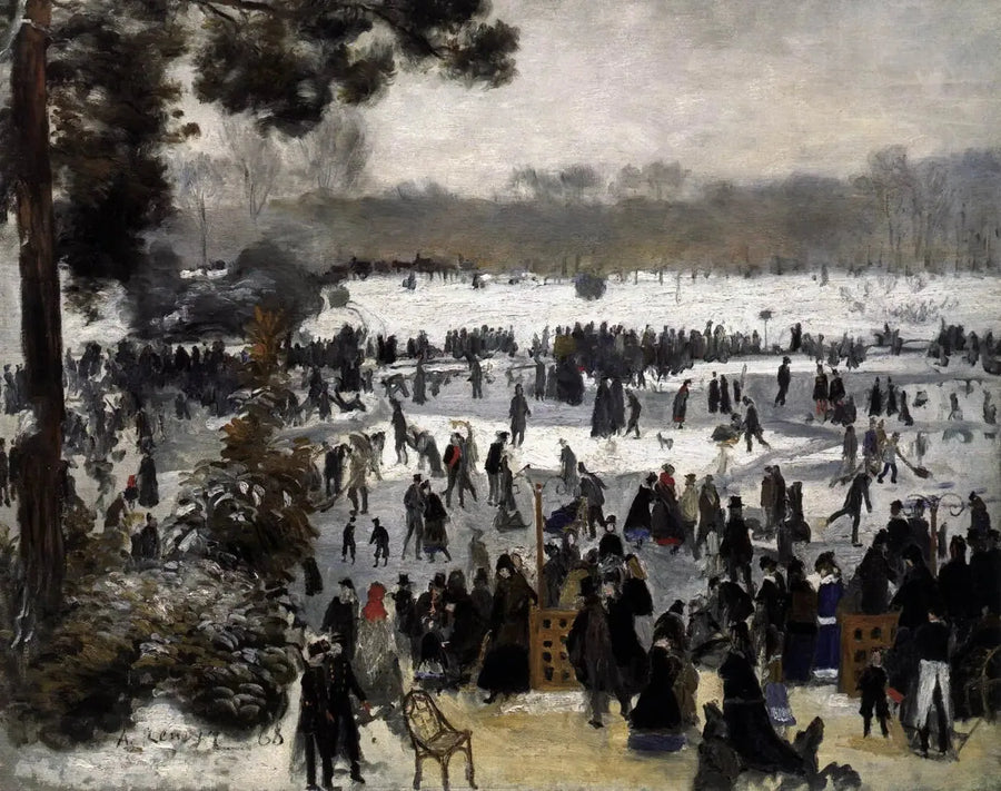 Skøyteløpere i Bois de Boulogne - Pierre-Auguste Renoir