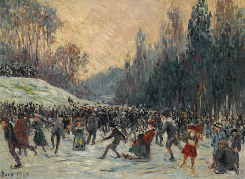 Skøyteløpere - Maximilien Luce