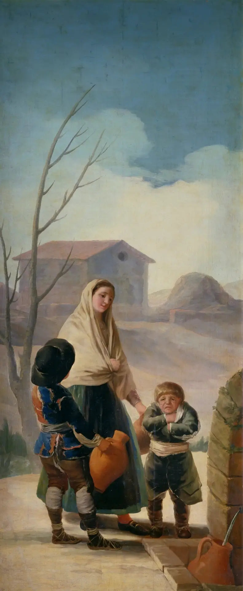 De fattige ved fontenen - Francisco de Goya