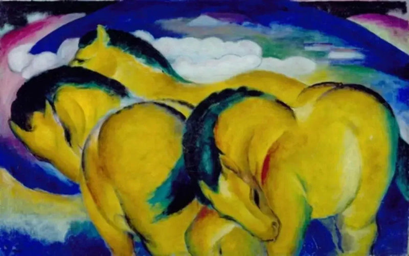 De små gule hestene - Franz Marc
