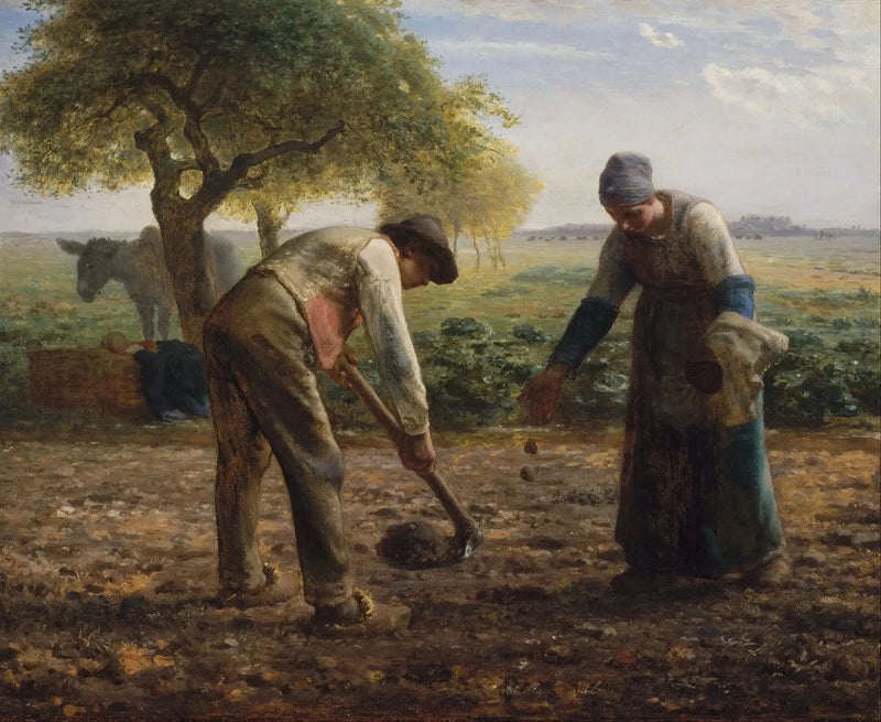 Potetplanterne - Jean-François Millet