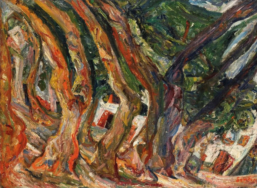 Platanene i Céret - Chaim Soutine