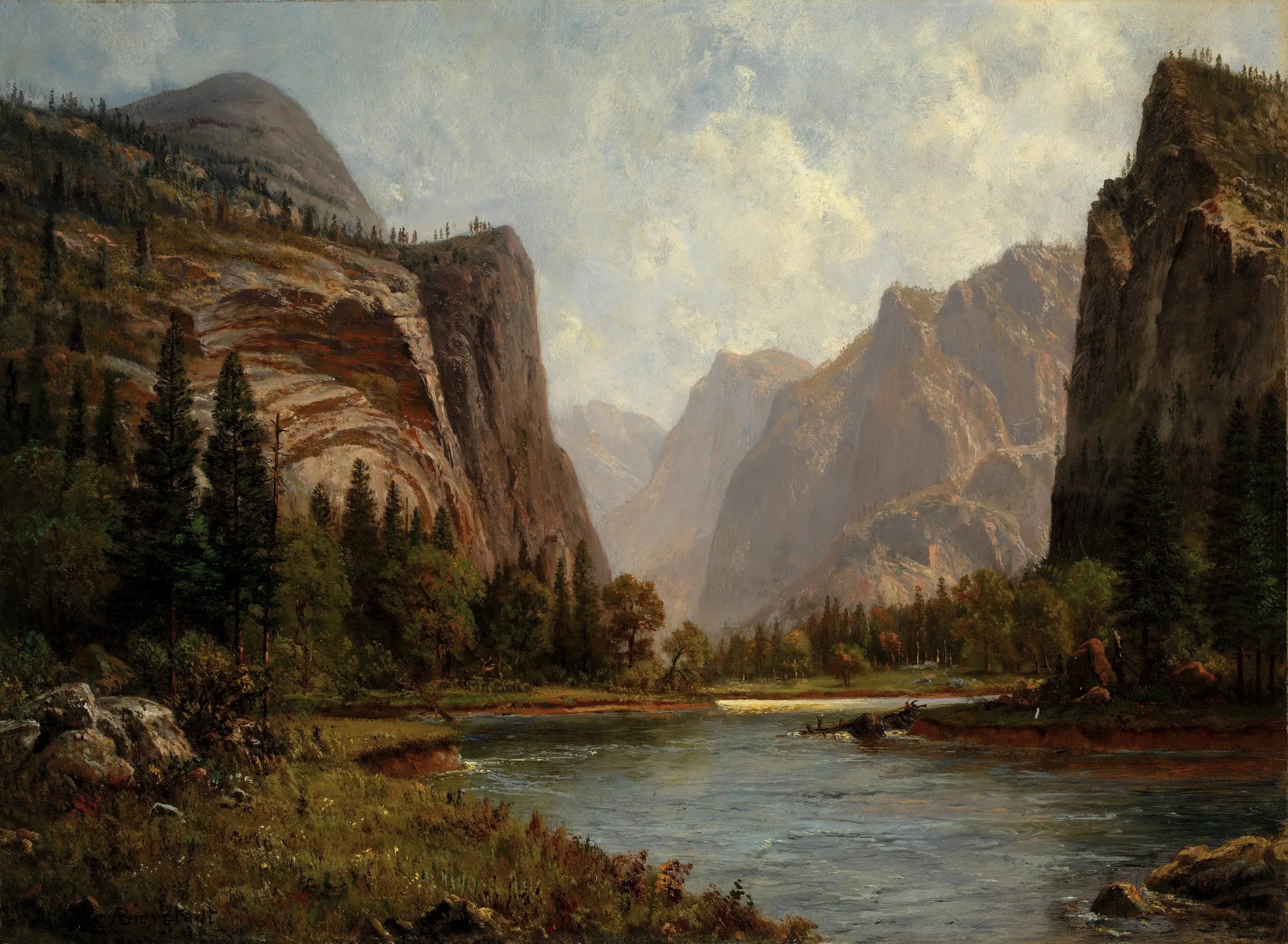 Les portes du Yosemite - Albert Bierstadt - Alpha Reproduction