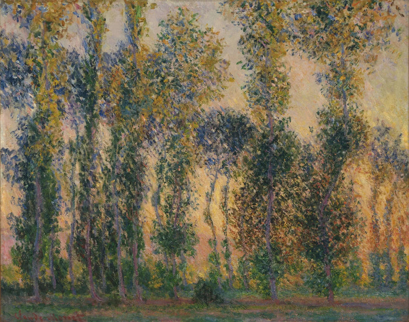 Blekkfiskene i Giverny, soloppgangen - Claude Monet