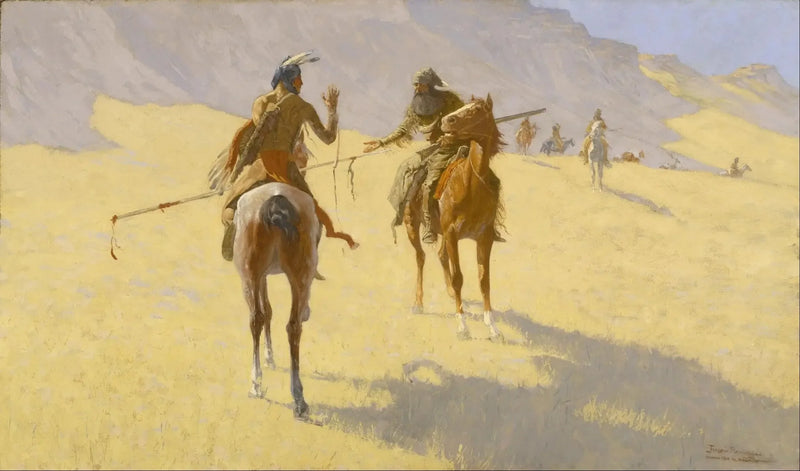 Forhandlinger - Frederic Remington

Source:
Les pourparlers - Frederic Remington