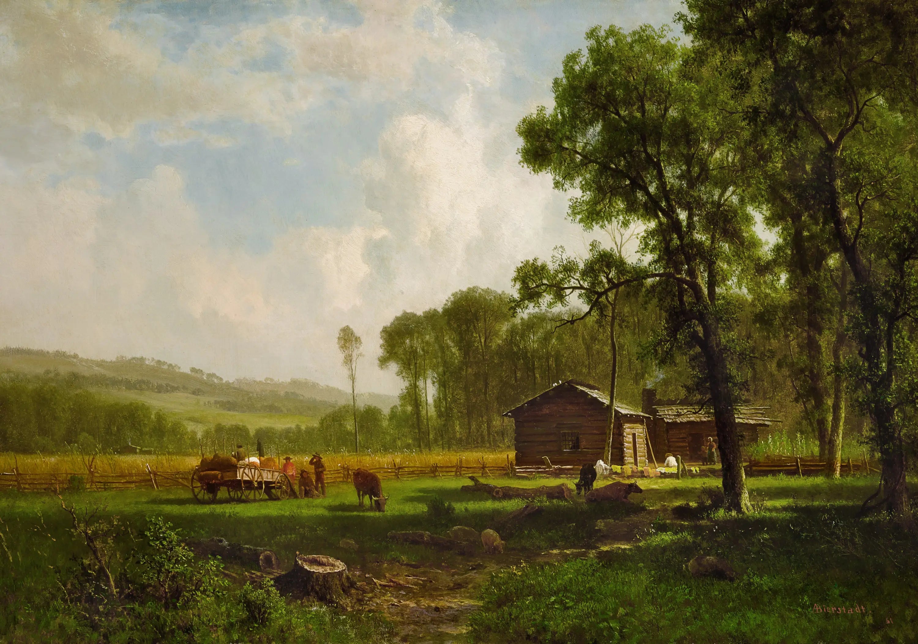 Les premiers colons - Albert Bierstadt - Alpha Reproduction