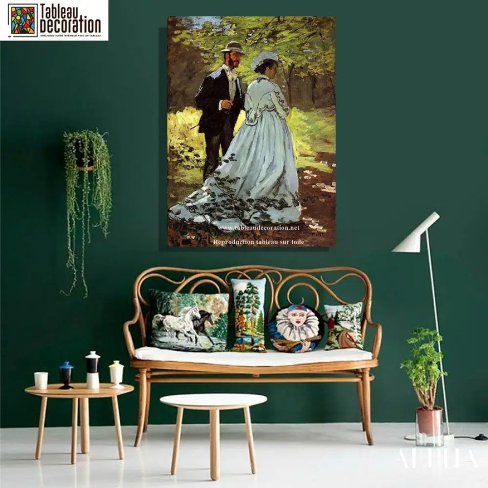 Les Promeneurs - Tableau Monet - Reproductions de tableaux et peintures haut de gamme