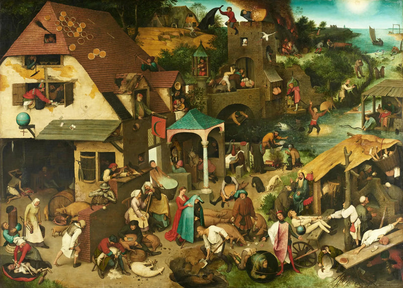 De flamske ordtakene - Pieter Brueghel den eldre