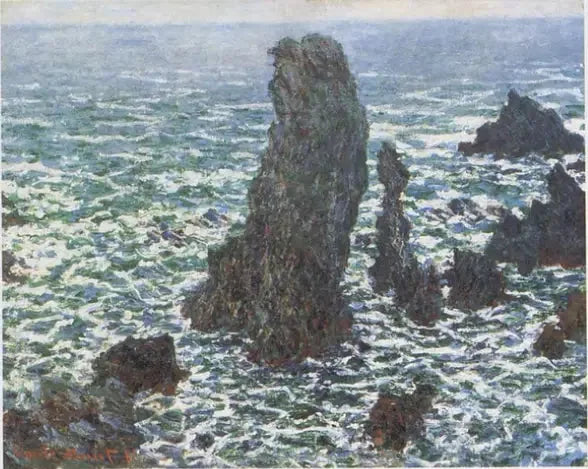 Pyramidene i Port-Coton, Belle-Île-en-Mer - Claude Monet