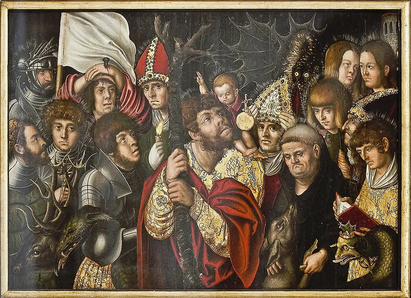 De fjorten hjelperne i nød - Lucas Cranach den eldre