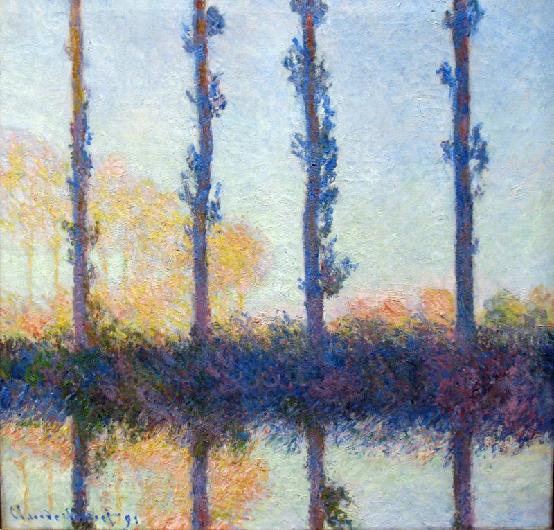 De fire trærne - Claude Monet