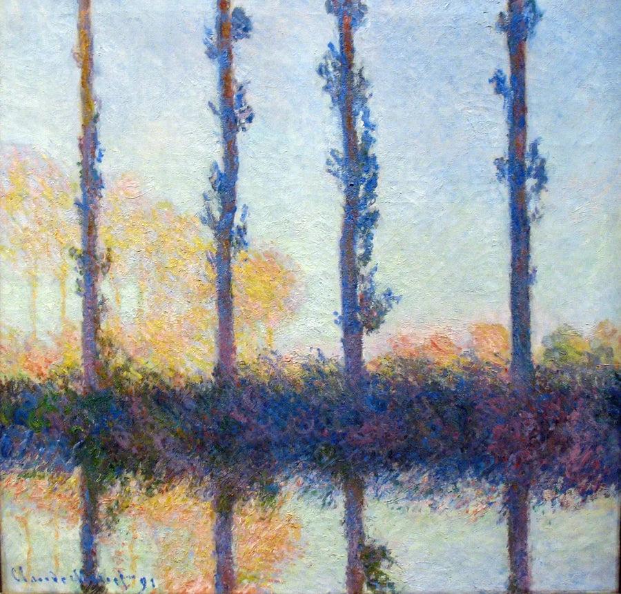 De fire trærne - Claude Monet