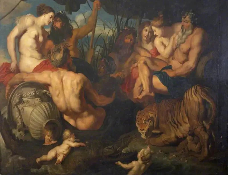 De fire hjørnene av verden - Peter Paul Rubens