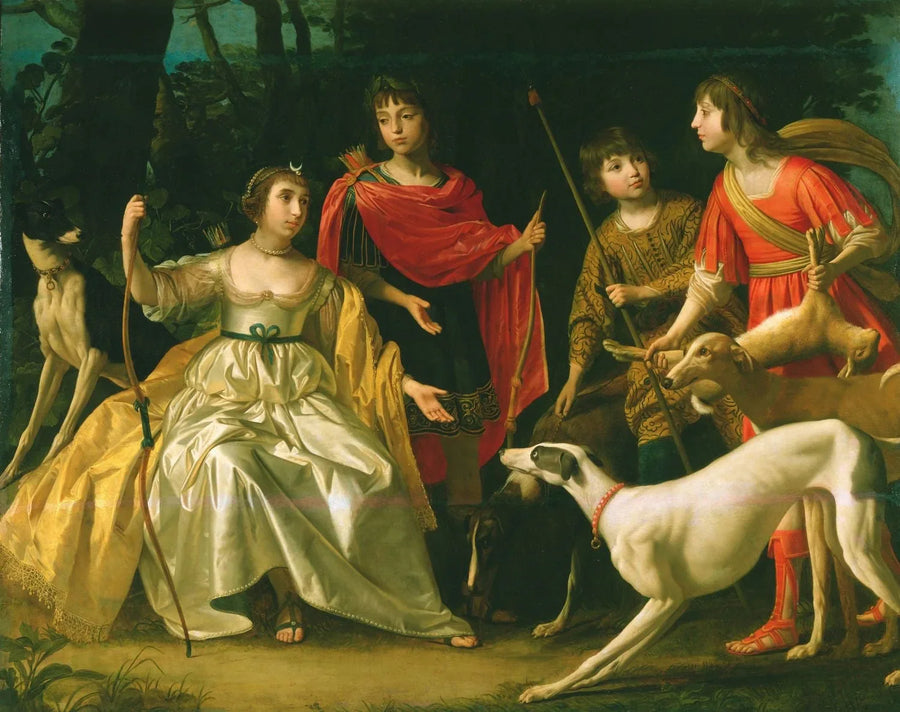 De fire eldste barna til kongen og dronningen av Böhmen - Gerrit van Honthorst