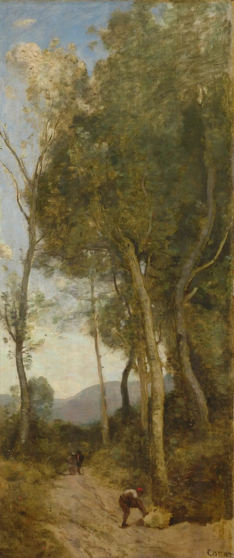 De fire øyeblikkene på dagen: middag - Jean-Baptiste Camille Corot