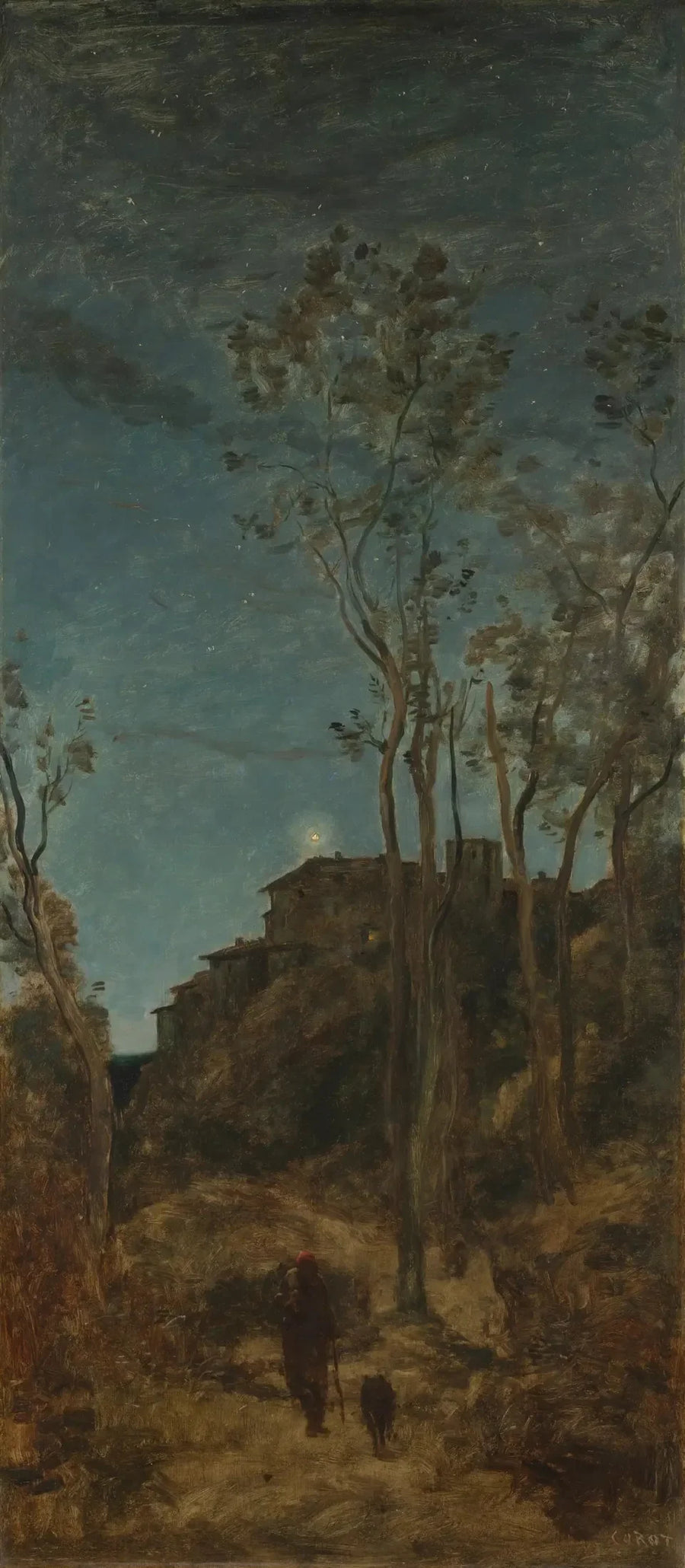 De fire øyeblikkene på dagen: natten - Jean-Baptiste Camille Corot