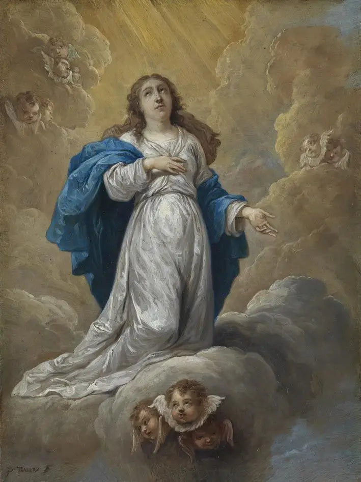 De femten hemmelighetene av rosenkransen: Marias himmelfart - David Teniers den Yngre

Source:
Les quinze secrets du rosaire : l'Assomption de la Vierge Marie - David Teniers le Jeune