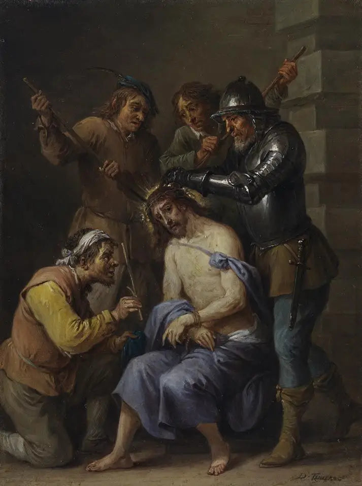 De femten hemmelighetene for rosenkransen: Kristi tornekrone - David Teniers den Yngre

Source:
Les quinze secrets du rosaire : le couronnement d'épines du Christ - David Teniers le Jeune