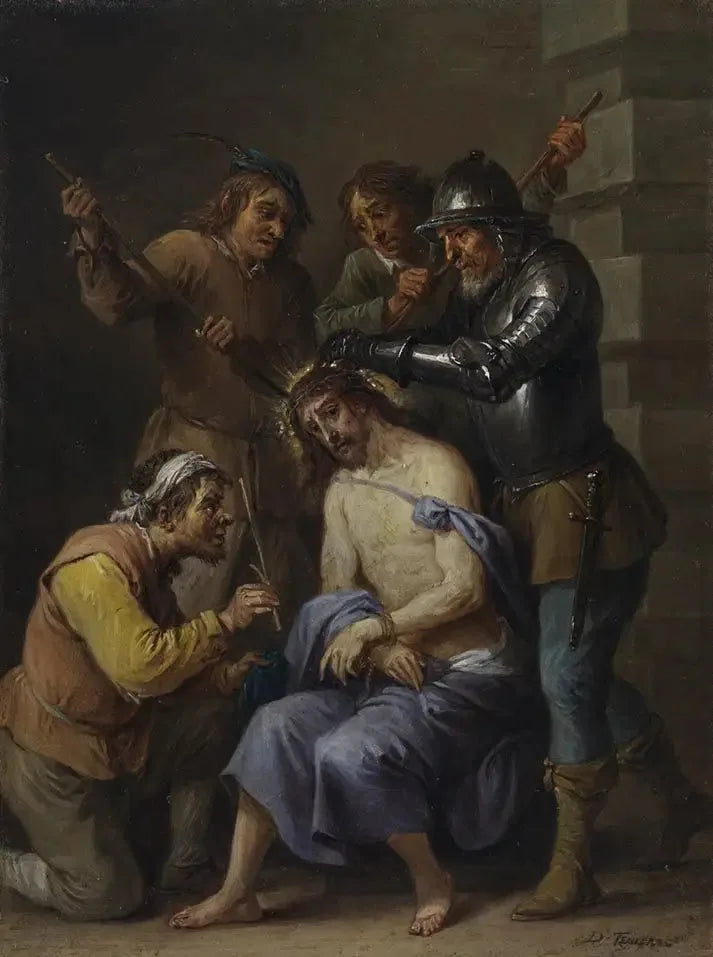 De femten hemmelighetene for rosenkransen: Kristi tornekrone - David Teniers den Yngre

Source:
Les quinze secrets du rosaire : le couronnement d'épines du Christ - David Teniers le Jeune