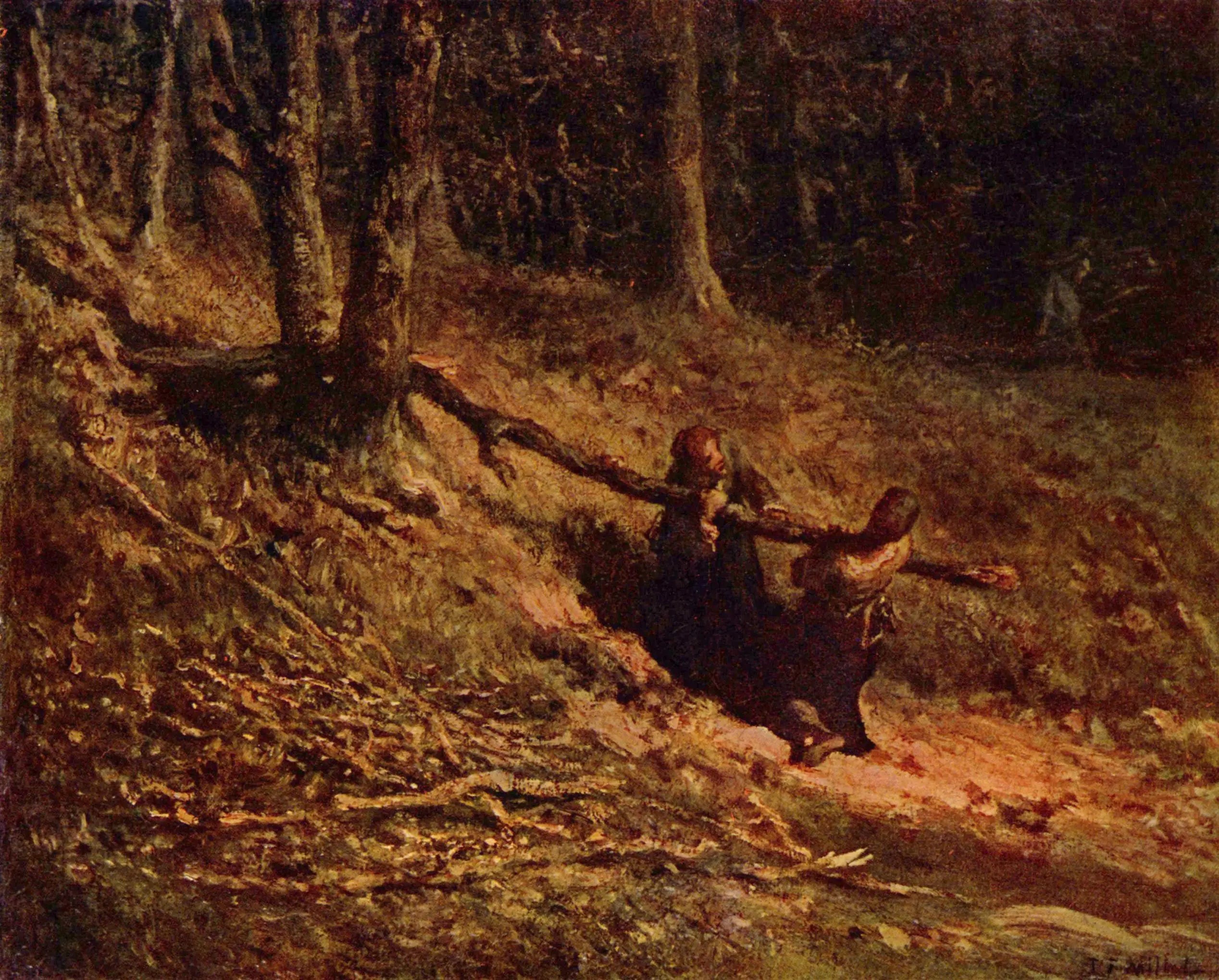 Les rameurs de bois - Jean-François Millet - Alpha Reproduction