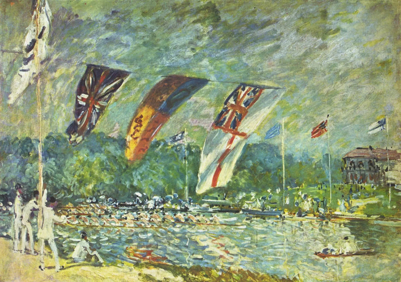 Regattaene i Molesey - Alfred Sisley
