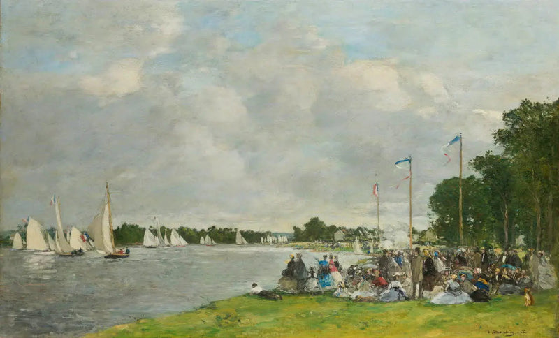 Regattaene i Argenteuil - Eugène Boudin