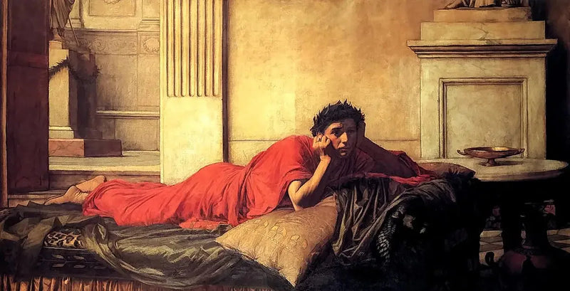 Nerons anger etter mordet på moren hans - John William Waterhouse