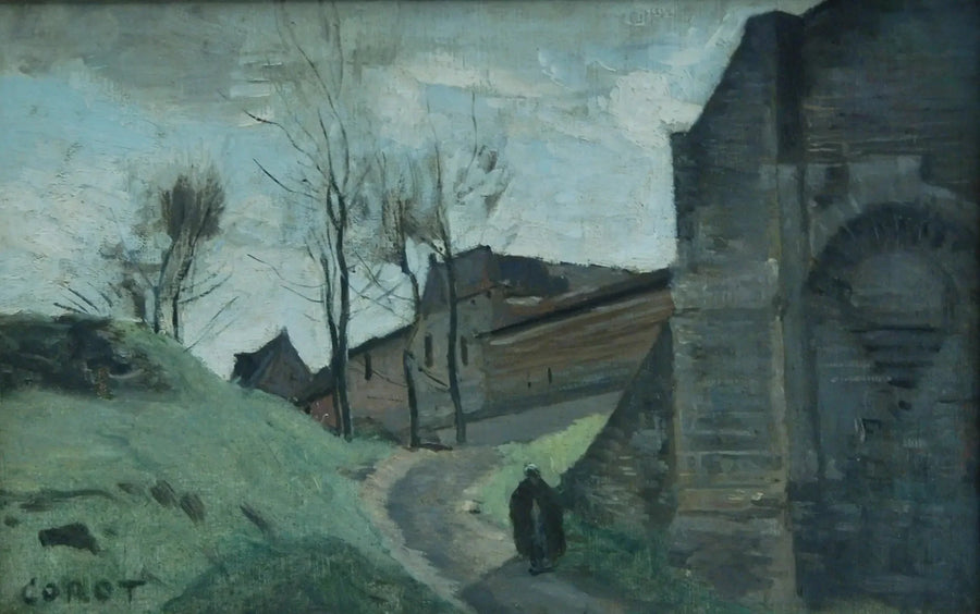 Arras' vollverker. Porte Saint-Michel - Jean-Baptiste Camille Corot