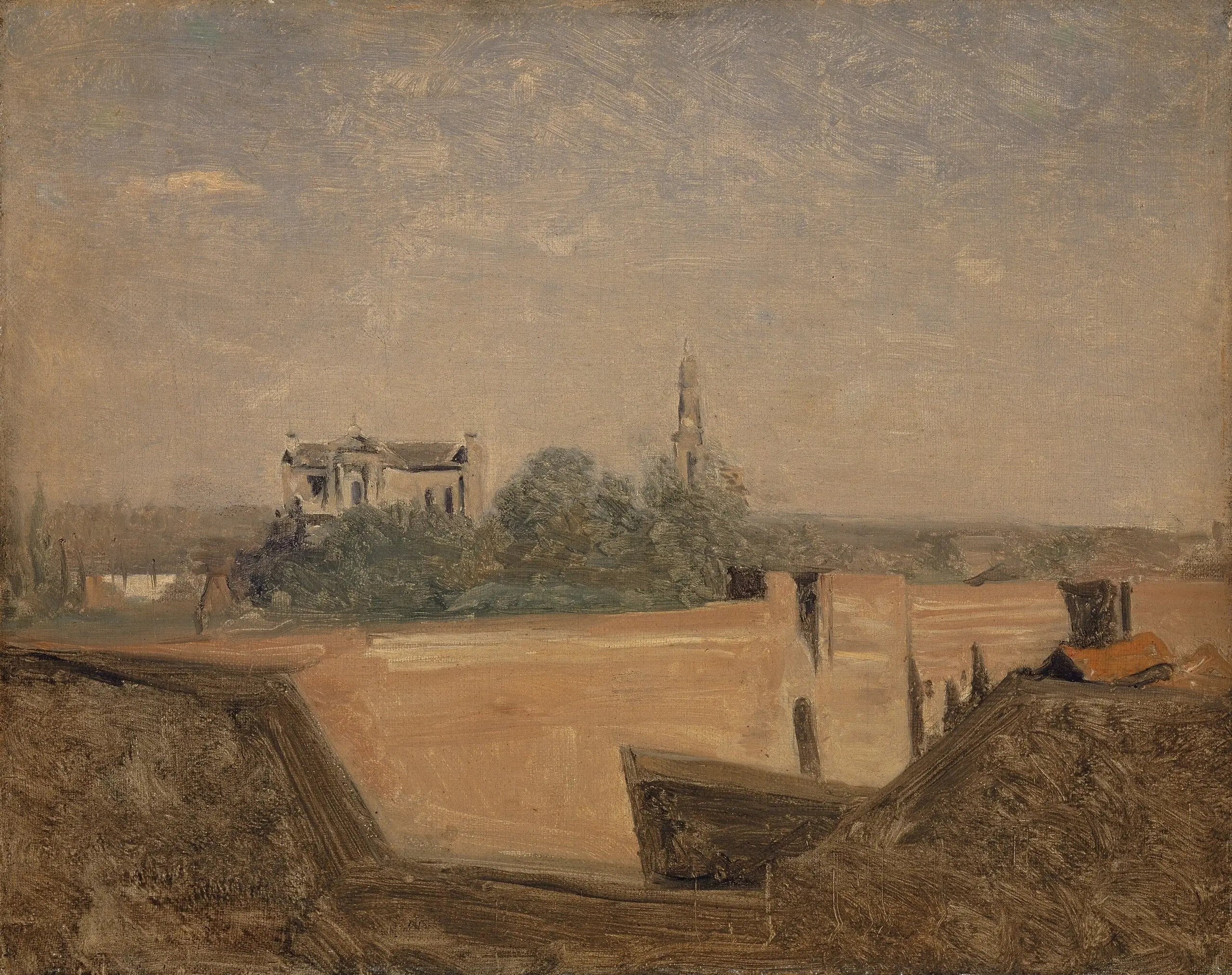 Les remparts d’Arras - Jean-Baptiste Camille Corot - Alpha Reproduction