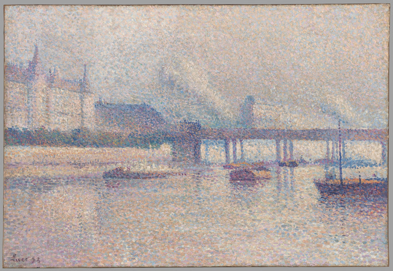 Seine-elvene ved Paris - Maximilien Luce
